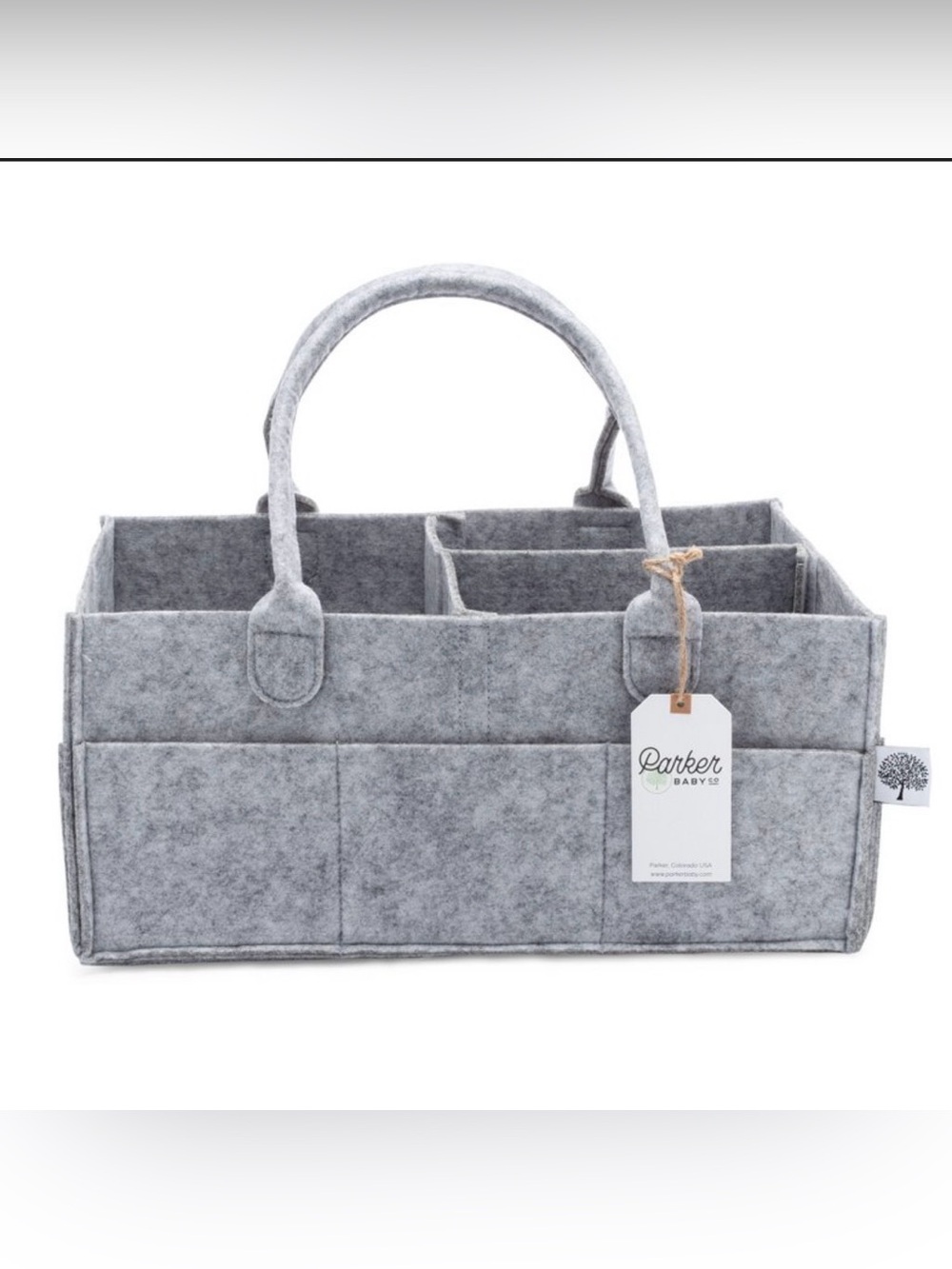 Parker Baby Co. Felt Diaper Caddy- Regular
